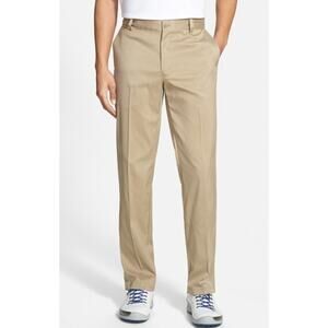 Nike Golf Dri-FIT Flat Front Pants Khaki 42x32 Moisture Wicking